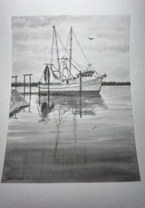 artwork of boat