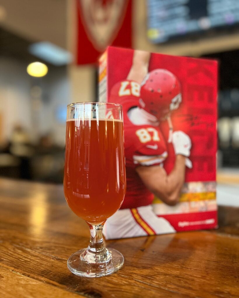 Black Currant Sour Beer in a glass.